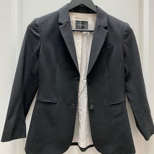 Black basic blazer